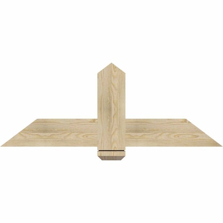 Ekena Millwork Eugene Rough Sawn Timber Gable Bracket, Douglas Fir, 48"W x 18"H x 2"D x 6"F, 9/12 Pitch GBW048X18X0206EUG00RDF